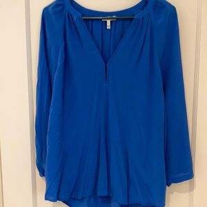 Joie Small royal blue silk blouse excellent